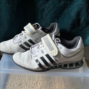 Adidas White and Black WEIGHTLIFTING Sneakers